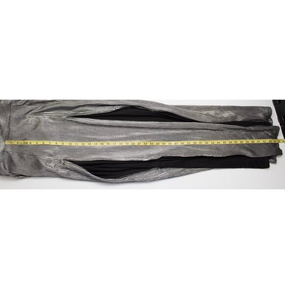 Lovers & Friends Naomi Dress Maxi Evening Sleeveless Metallic Gown Silver XXS - Picture 8 of 8